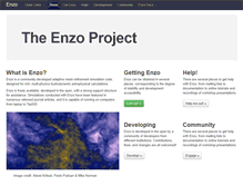 Tablet Screenshot of enzo-project.org